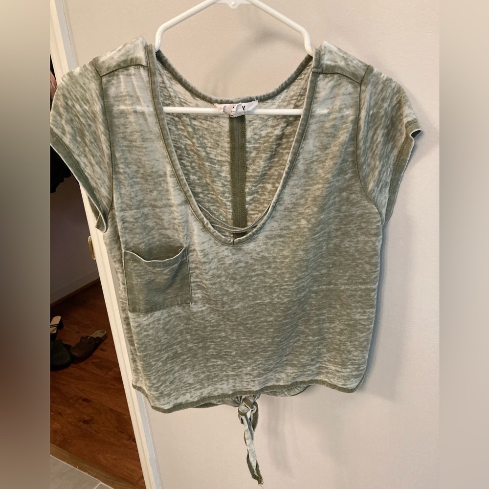Jack by BB Dakota green crop top size medium